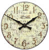 Roger Lascelles Uhr, Holz, Creme, 36 x 5 x 36 cm