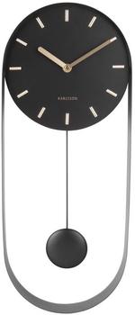 Karlsson Wall Pendulum Clock Charm Black