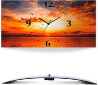 Artland Wanduhr "Sonnenuntergang am Strand" wahlweise mit Quarz- oder...