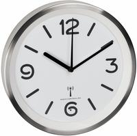TFA-Dostmann 60.3535.02 Wanduhr Rund Silber - Wei&szlig; (60.3535.02)