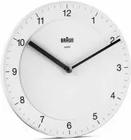 Braun 67077, Braun BC 06 W Quarzwanduhr analog wei&szlig;
