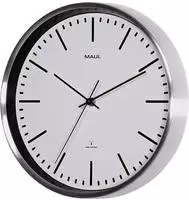 Maul 9063402, Maul Funkwanduhrfly 9063402, silber, 30,5cm, rund, analog