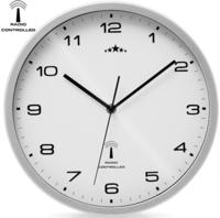 Monzana - Wanduhr Funk Automatische Zeitumstellung Ger&auml;uscharm Quarzuhrwerk Analog