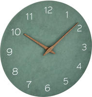 TFA Dostmann 60.3054.04 Quarz Wanduhr 29.7mm x 45mm Jade, Gr&uuml;n