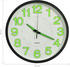 Black: vidaXL Luminous wall clock 30 cm