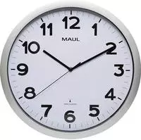 Wanduhr Maulstep 40cm Funkuhr silber