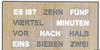 AMS Digitale Wortuhr 28cm (1237)