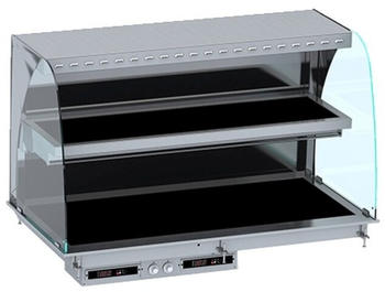 Combisteel Einbau Wandmodell Wärmevitrine Keramik Rund - Schwarz 4/1