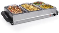 Tristar - Elektro 2in1 Buffetw&auml;rmer & W&auml;rmeplatte - Edelstahl Chafing Dish, 2x
