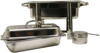 Airbrush-City Edelstahl Speisenwärmer 1/3 Warmhaltebehälter Chafing Dish 2,5 Liter