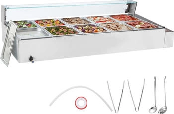 VEVOR Food Warmer, 10 x 8QT