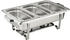 Morleos Speisewärmer Chafing-Dish 3X 1/3 GN 65 mm aus Edelstahl