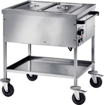 KBS Bainmarie Wagen, 2Gn 1/1, Seitliche Bedienung 840x650x850 mm...