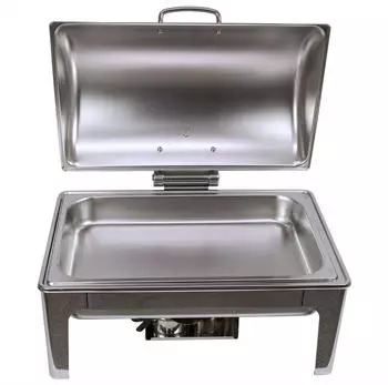 Airbrush-City Edelstahl Luxus Speisenwärmer Warmhaltebehälter Chafing Dish 9,0 Liter