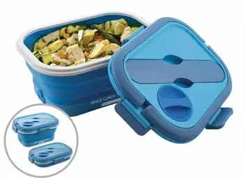 Macom Space Lunch To Go Elektrischer Speisenw&auml;rmer faltbar 35W blau (864)
