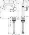 Hansgrohe Tecturis S Einhebel-Waschtischmischer 150 Fine CoolStart EcoSmart+ mattschwarz (73340670)
