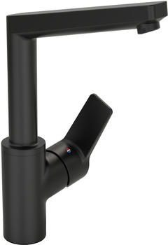 Hansa HansaTwist Waschtisch Einhand-Einlochbatterie 13 cm Ausladung schwarz-matt (955220333)
