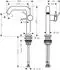 Hansgrohe Tecturis S Einhebel-Waschtischmischer 150 Fine CoolStart EcoSmart+ chrom (73341000)