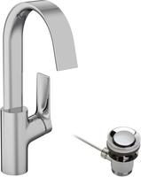 hansgrohe Vivenis Einhebel-Waschtischarmatur 210 mit Zugstangen-Ablaufgarnitur, mit