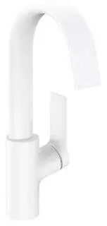 Hansgrohe Vivenis 210 Einhebel-Waschtischmischer mit Schwenkauslauf + Zugstangen-Ablaufgarnitur mattwei&szlig; (75030700)