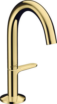Axor One Waschtischmischer Select 140 Push-Open polished brass (48010930)