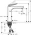 Axor Citterio 160 Einhebel-Waschtischmischer edelstahl optic (39024800)