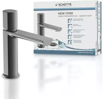 Schütte New York graphit matt (33612) – Praktische Einhebelmischtechnik