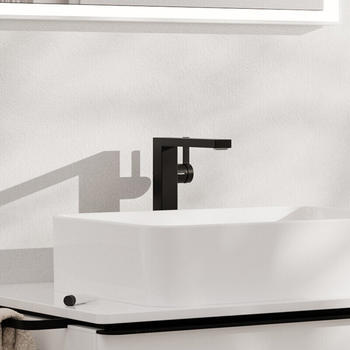 Hansgrohe Tecturis E 240 Fine CoolStart EcoSmart+ mattschwarz (73072670) – Ressourcenschonende Technologie mit halbiertem Wasserverbrauch