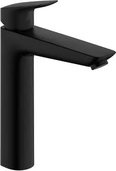 Hansgrohe Logis 190 mit Zugstangen-Ablaufgarnitur mattschwarz (71090670)