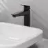 Hansgrohe Logis 190 mit Zugstangen-Ablaufgarnitur mattschwarz (71090670)