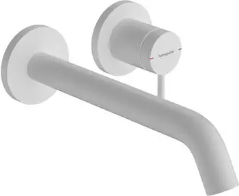 Hansgrohe Tecturis S Einhebel-Waschtischmischer Wandmontage EcoSmart+ mattweiß (73351700)