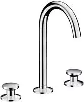 AXOR One 3-Loch Waschtischarmatur Select 170 mit Push-Open Ablaufgarnitur,