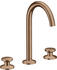 Axor One Select 170 3-Loch mit Push-Open Ablaufgarnitur brushed red gold (48070310)