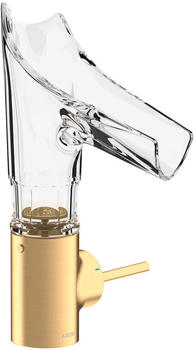 Axor Starck V 140 Einhebel-Waschtischmischer mit Glasauslauf brushed brass (12123950)