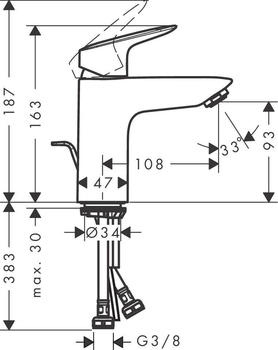 Hansgrohe Logis 100 CoolStart mattschwarz (71102670) – Design trifft auf Funktionalität: Die Hansgrohe Logis 100 CoolStart mattschwarz (71102670)