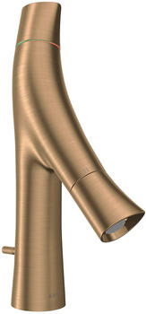 Axor Starck Organic 80 mit Zugstangen-Ablaufgarnitur brushed bronze (12010140)