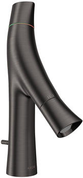 Axor Starck Organic 80 mit Zugstangen-Ablaufgarnitur brushed black chrome (12010340)