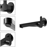 Keuco IXMO Flat Black Selection Einhebel-Waschtischmischer Unterputz, Ausladung 22,5