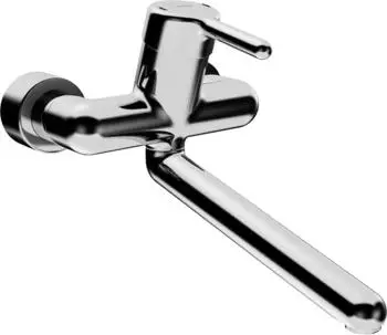 Hansa Hansamedipro Wasch- und Sp&uuml;ltisch-Einhand-Wandbatterie chrom (2572203)