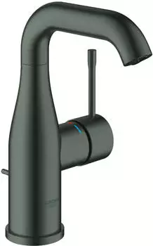 GROHE Essence Einhand-Waschtischbatterie 1/2"M-Size hard graphite geb&uuml;rstet (24173AL1)