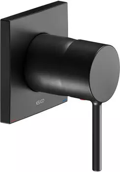 KEUCO IXMO Einhebel-Waschtischarmatur eckig mit Griff Soft schwarz matt (59551370202)