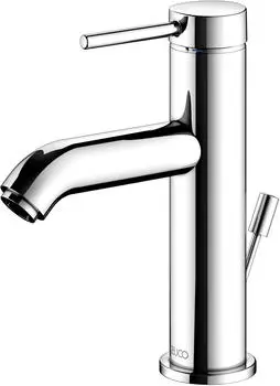 KEUCO IXMO Einhebel-Waschtischarmatur mit Zugstangen-Ablaufgarnitur 147 mm mit Griff Soft verchromt (59502012000)