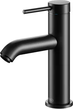 KEUCO IXMO Einhebel-Waschtischarmatur ohne Ablaufgarnitur 147 mm mit Griff Soft schwarz matt (59502372100)