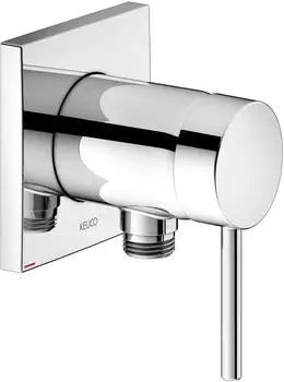KEUCO IXMO_solo Einhebel-Waschtischarmatur mit Schlauchanschluss eckig mit Griff Soft verchromt (59552010202)