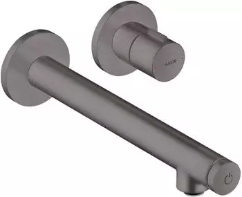 Axor Uno Select Waschtischmischer Unterputz Wandmontage 221 mm brushed black chrome (45113340)