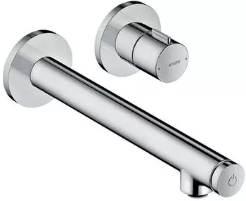 Axor Uno Select Waschtischmischer Unterputz Wandmontage 221 mm edelstahl optic (45113800)