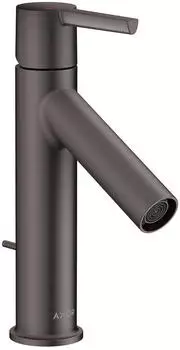 Axor Starck 100 CoolStart mit Hebelgriff und Zugstangen-Ablaufgarnitur brushed black chrome (10007340)