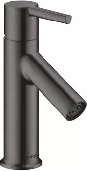 Axor Starck 80 mit Hebelgriff für Handwaschbecken mit Zugstangen-Ablaufgarnitur brushed black chrom (10102)