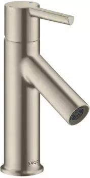 Axor Starck 80 mit Hebelgriff für Handwaschbecken mit Zugstangen-Ablaufgarnitur brushed nickel (10102820)