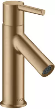 Axor Starck 80 mit Hebelgriff für Handwaschbecken mit Zugstangen-Ablaufgarnitur brushed bronze (10102140)